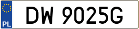 Trailer License Plate